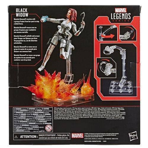 Black Widow Marvel Legends 6-Inch Deluxe White Costume Action Figure with Stand - by Hasbro