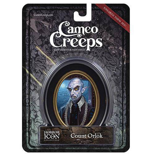 Cameo Creeps Tiny Monster Paintings - Count Orlok - by Chris Seaman Illustration