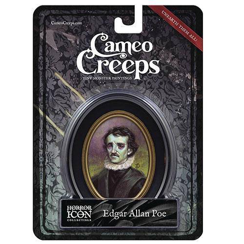 Cameo Creeps Tiny Monster Paintings - Edger Allan Poe - by Chris Seaman Illustration