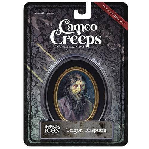 Cameo Creeps Tiny Monster Paintings - Grigori Rasputin - by Chris Seaman Illustration