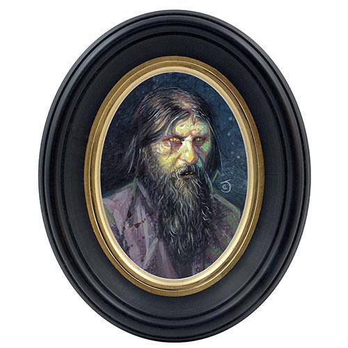 Cameo Creeps Tiny Monster Paintings - Grigori Rasputin - by Chris Seaman Illustration