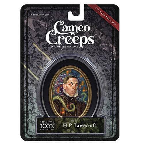 Cameo Creeps Tiny Monster Paintings - H. P. Lovecraft - by Chris Seaman Illustration