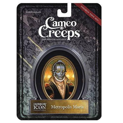 Cameo Creeps Tiny Monster Paintings - Metropolis Maria - by Chris Seaman Illustration