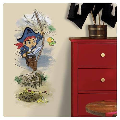 Captain Jake and the Never Land Pirates Treasure Peel and Stick Giant Wall Graphic - by Roommates