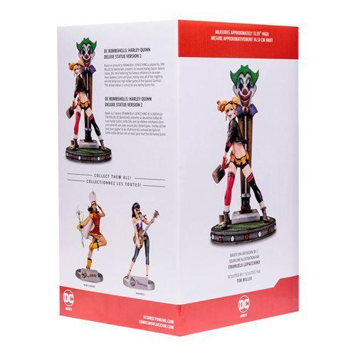 DC Bombshells Harley Quinn Deluxe Version 2 Statue - by DC Direct