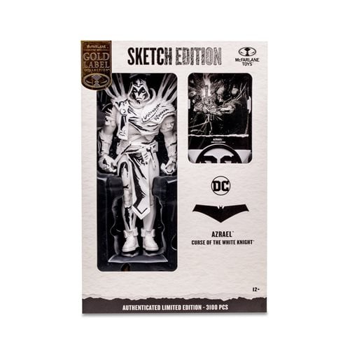 DC Multiverse Azrael Curse of the White Knight Sketch Gold Label 7-Inch Action Figure - Entertainment Earth Exclusive - by McFarlane Toys