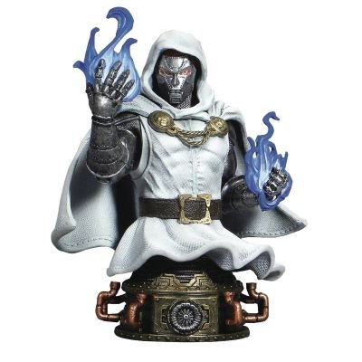DCD 40Th Marvel Comic White Armor Dr. Doom PX Bust - by Diamond Select