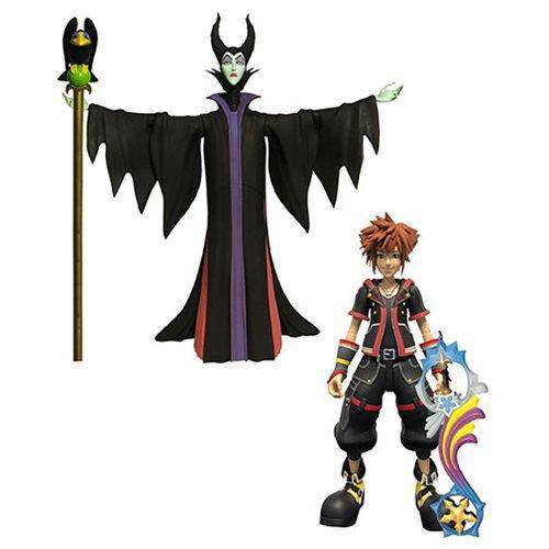 Disney Kingdom Hearts Select Sora & Maleficent Action Figures - by Diamond Select