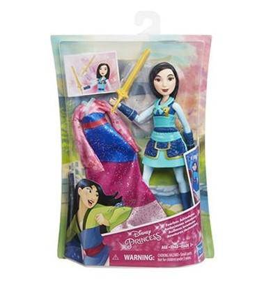 Disney Princess Fearless Adventures Doll - Mulan - by Hasbro