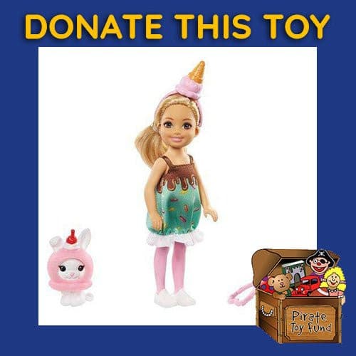 DONATE THIS TOY - Pirate Toy Fund - Barbie Club Chelsea Ice Cream Doll - by Mattel