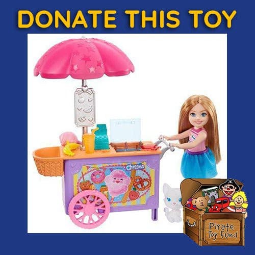 DONATE THIS TOY - Pirate Toy Fund - Barbie Club Chelsea Snack Cart - by Mattel