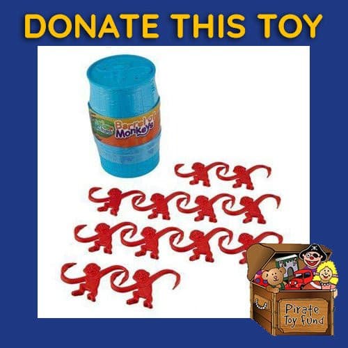 DONATE THIS TOY - Pirate Toy Fund - Barrel of Monkeys - Random color - by Hasbro