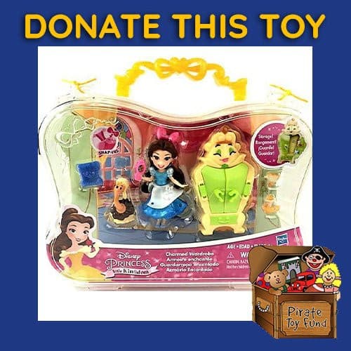 DONATE THIS TOY - Pirate Toy Fund - Disney Princess Little Kingdom - Belle's Charmed Wardrobe Playset - by Hasbro