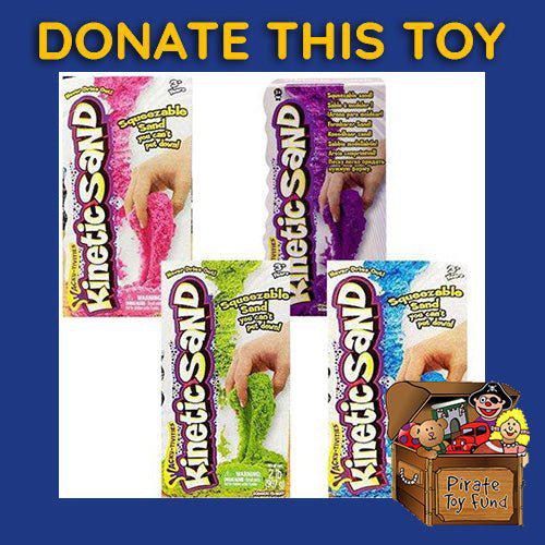 DONATE THIS TOY - Pirate Toy Fund - Kinetic Sand - Neon Sand - 1x 2LB pack (Choose color) - by Spin Master