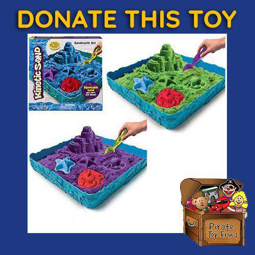 DONATE THIS TOY - Pirate Toy Fund - Kinetic Sand Sand Box Set - Colors may vary - by Spin Master