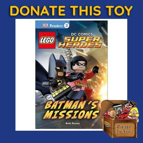 DONATE THIS TOY - Pirate Toy Fund - LEGO DC Comics Batman's Missions DK Readers 3 Hardcover Book - by DK Publishing