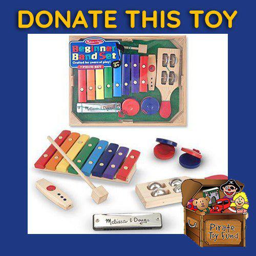 DONATE THIS TOY - Pirate Toy Fund - Melissa & Doug- Beginner Band Set Toy Musical Instruments - by Melissa and Doug