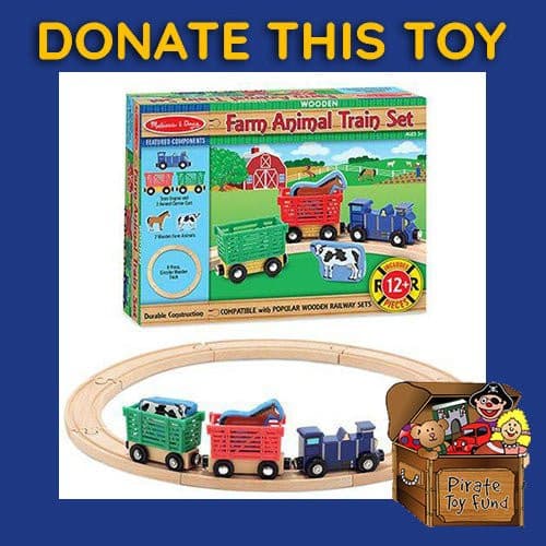 DONATE THIS TOY - Pirate Toy Fund - Melissa & Doug - Farm Animal Train Set - by Melissa and Doug