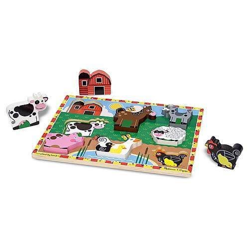 DONATE THIS TOY - Pirate Toy Fund - Melissa & Doug - Farm Chunky Puzzle - by Melissa and Doug