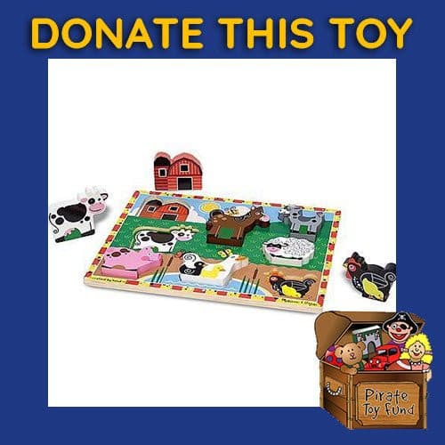 DONATE THIS TOY - Pirate Toy Fund - Melissa & Doug - Farm Chunky Puzzle - by Melissa and Doug