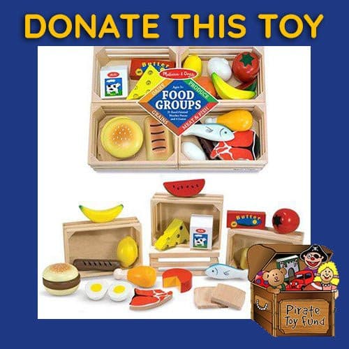 DONATE THIS TOY - Pirate Toy Fund - Melissa & Doug - Food Groups Wooden Play Set - by Melissa and Doug