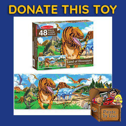 DONATE THIS TOY - Pirate Toy Fund - Melissa & Doug- Land of Dinosaur Floor Puzzle - by Melissa and Doug