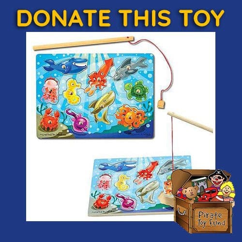 DONATE THIS TOY - Pirate Toy Fund - Melissa & Doug - Magnetic Wooden Fishing Game and Puzzle - by Melissa and Doug