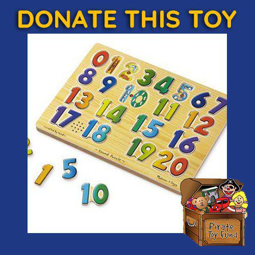 DONATE THIS TOY - Pirate Toy Fund - Melissa & Doug - Numbers Sound Puzzle - by Melissa and Doug