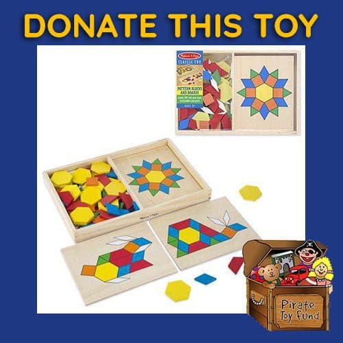 DONATE THIS TOY - Pirate Toy Fund - Melissa & Doug - Pattern Blocks And Boards - by Melissa and Doug