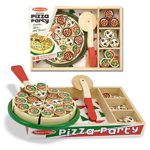 DONATE THIS TOY - Pirate Toy Fund - Melissa & Doug - Pizza Party Wooden Pizza Set - by Melissa and Doug