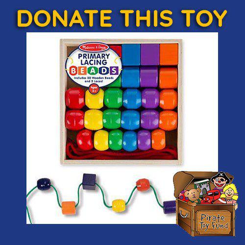 DONATE THIS TOY - Pirate Toy Fund - Melissa & Doug- Primary Lacing Beads - by Melissa and Doug