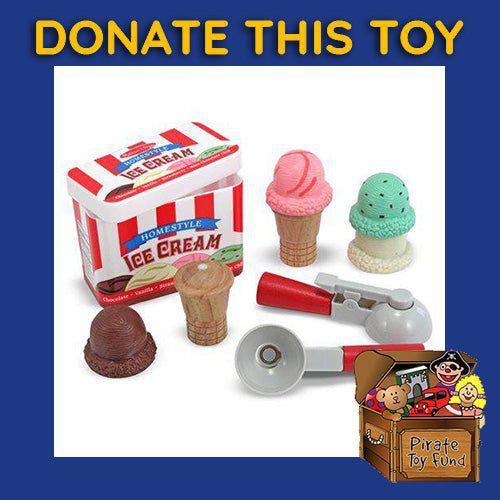 DONATE THIS TOY - Pirate Toy Fund - Melissa & Doug - Scoop and Stack Ice Cream Cone Playset - by Melissa and Doug