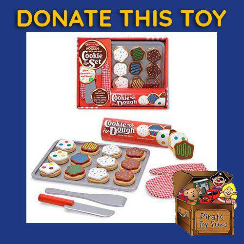 DONATE THIS TOY - Pirate Toy Fund - Melissa & Doug - Slice and Bake Cookie Set Wooden Food Playset - by Melissa and Doug