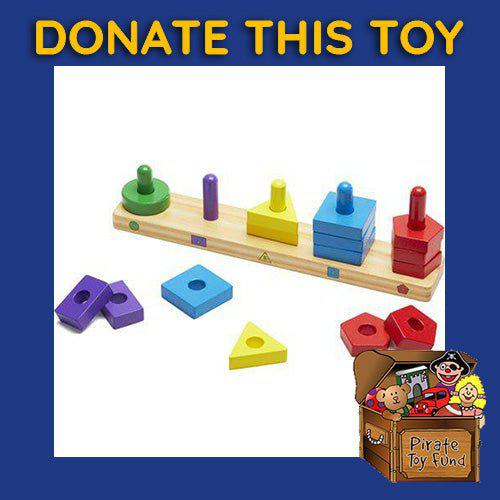 DONATE THIS TOY - Pirate Toy Fund - Melissa & Doug - Stack & Sort Board - by Melissa and Doug