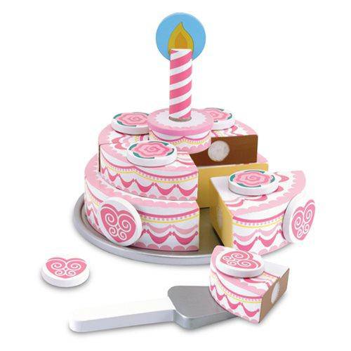 DONATE THIS TOY - Pirate Toy Fund - Melissa & Doug - Triple-Layer Party Cake Wooden Food Playset - by Melissa and Doug