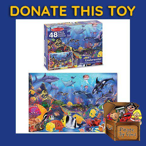 DONATE THIS TOY - Pirate Toy Fund - Melissa & Doug- Underwater Floor Puzzle - by Melissa and Doug