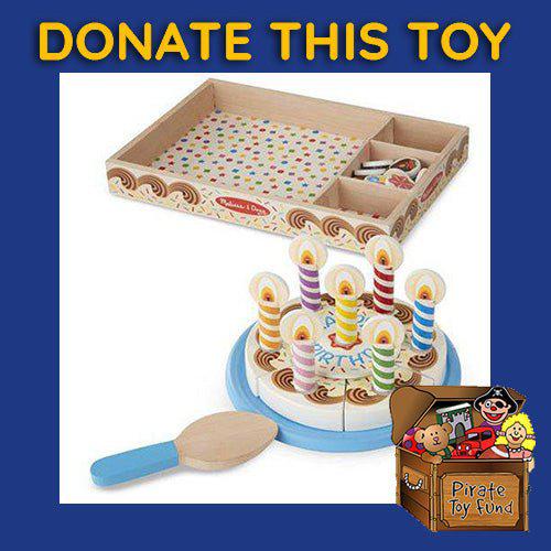 DONATE THIS TOY - Pirate Toy Fund - Melissa & Doug - Wooden Birthday Cake - by Melissa and Doug