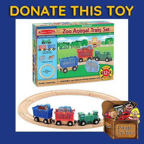 DONATE THIS TOY - Pirate Toy Fund - Melissa & Doug - Zoo Animal Train Set - by Melissa and Doug