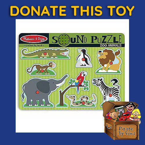 DONATE THIS TOY - Pirate Toy Fund - Melissa & Doug-Zoo Animals Sound Puzzle - by Melissa and Doug