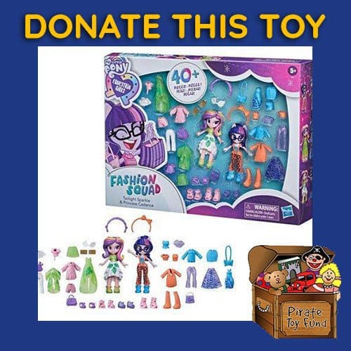 DONATE THIS TOY - Pirate Toy Fund - My Little Pony Equestria Girls Fashion Squad Twilight Sparkle and Princess Cadance Dolls - by Hasbro