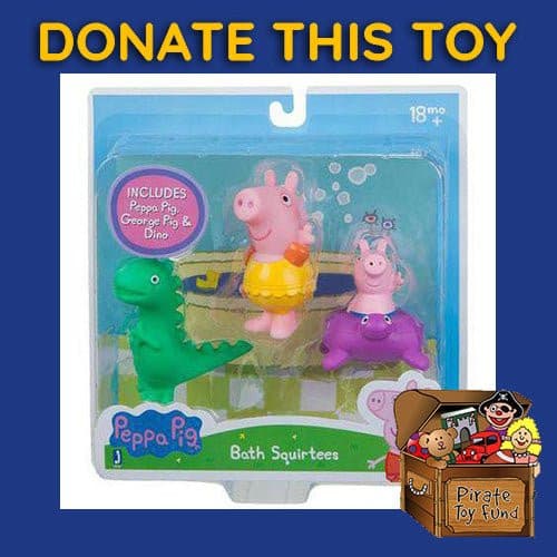 DONATE THIS TOY - Pirate Toy Fund - Peppa Pig Bath Squirters - Choose your figures - by Jazwares