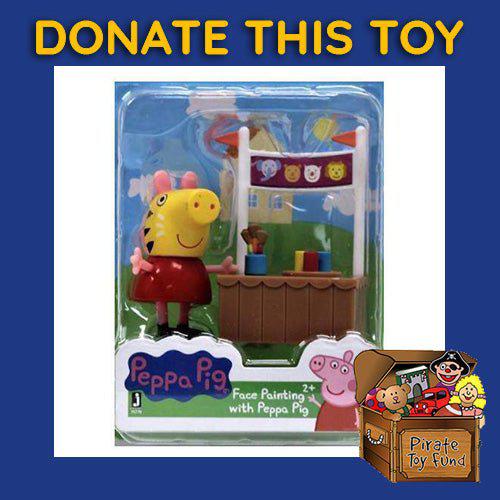 DONATE THIS TOY - Pirate Toy Fund - Peppa Pig Friends and Fun Mini-Figure - Face Painting with Peppa Pig - by Jazwares