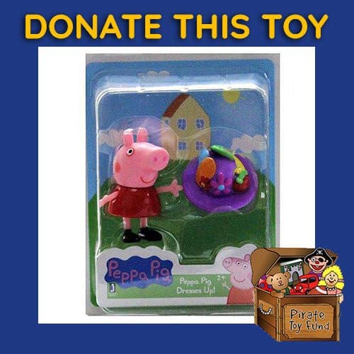 DONATE THIS TOY - Pirate Toy Fund - Peppa Pig Friends and Fun Mini-Figure - Peppa Pig Dresses up! - by Jazwares