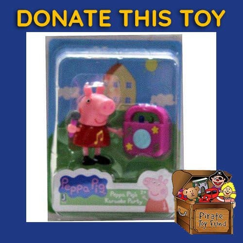 DONATE THIS TOY - Pirate Toy Fund - Peppa Pig Friends and Fun Mini-Figure - Peppa Pig's Karaoke Party - by Jazwares