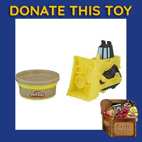 DONATE THIS TOY - Pirate Toy Fund - Play-Doh Mini Vehicle - Bulldozer - by Hasbro