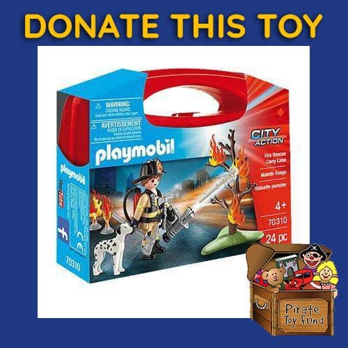 DONATE THIS TOY - Pirate Toy Fund - Playmobil 70310 Carry Case Fire Rescue Carry Case - by Playmobil