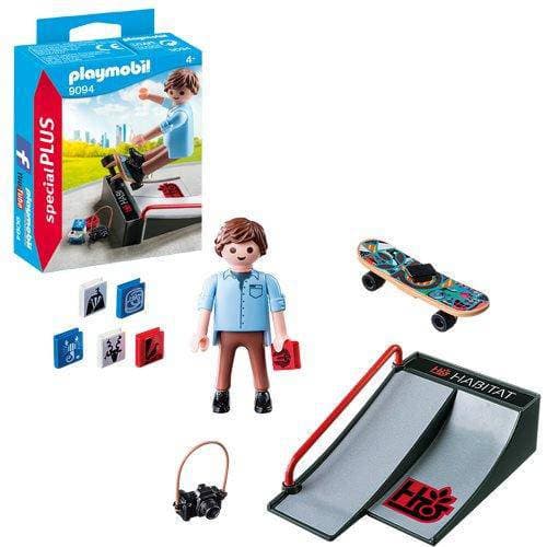 DONATE THIS TOY - Pirate Toy Fund - Playmobil 9094 Special Plus Skateboarder with Ramp - by Playmobil