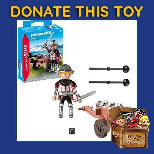 DONATE THIS TOY - Pirate Toy Fund - Playmobil Special Plus 9441 Knight With Cannon - by Playmobil