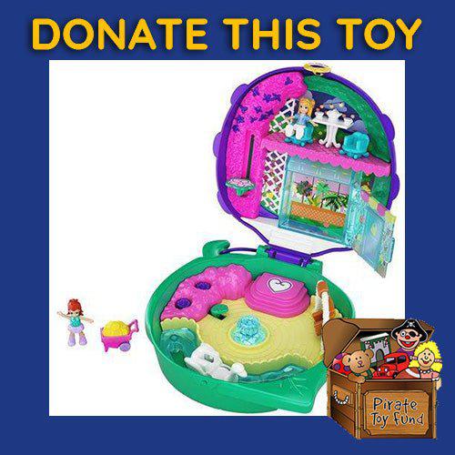 DONATE THIS TOY - Pirate Toy Fund - Polly Pocket Pocket World Lil' Ladybug Garden Compact - by Mattel