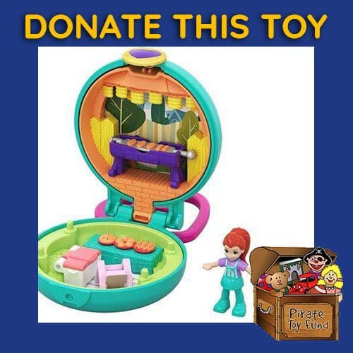 DONATE THIS TOY - Pirate Toy Fund - Polly Pocket Tiny Pocket Places Lila BBQ Compact - by Mattel